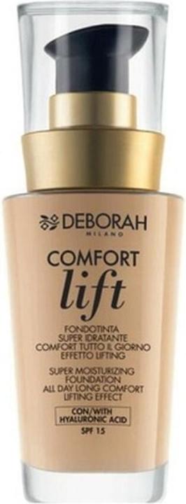 Deborah Milano Deborah Comfort Lift Hyaluronic Acid Hydrating Liquid Foundation 07 Vanilla Spf 15 30 Ml (07 Vanilla Spf 15)