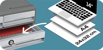 Image du produit Cep Module à tiroirs MoovUp (A4)