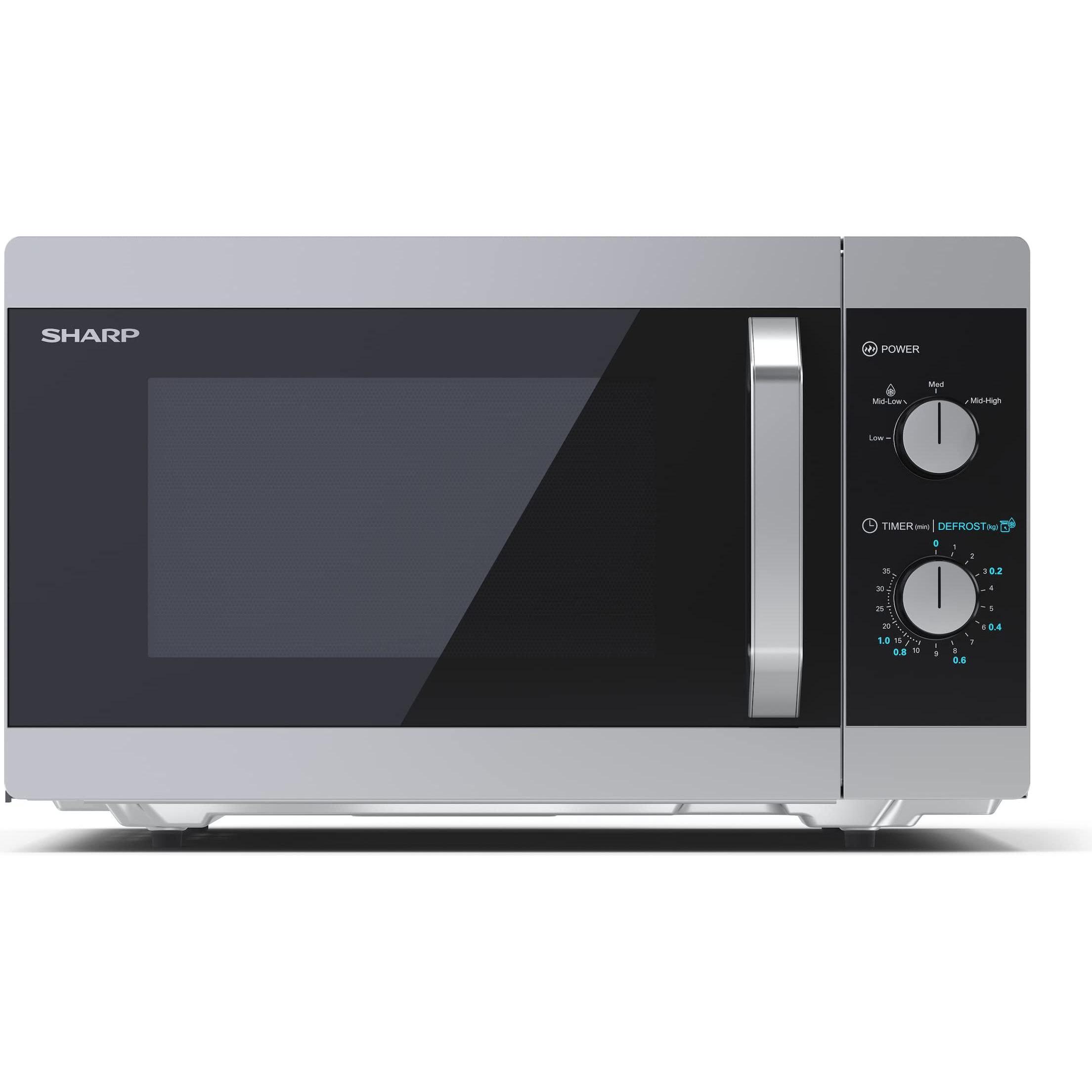 Sharp Microwave oven YC-MS31E-S Free standing, 900 W, Silver, Mikrowelle, Silber