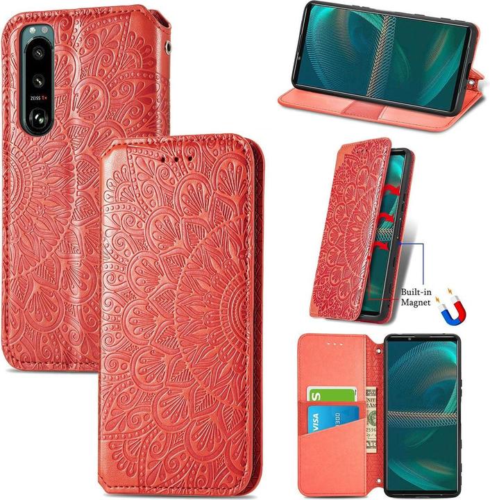 Produktbild König Design Hülle Handy Schutz für Sony Xperia 5 III Case Flip Cover Tasche Etuis Bumper (Sony Xperia 5 III)