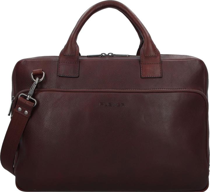 Actual product image Plevier Vintage Bill Aktentasche Leder 40 cm Laptopfach (17.30")