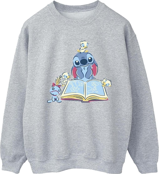 Produktbild Disney Lilo & Stitch Reading A Book Sweatshirt (L)