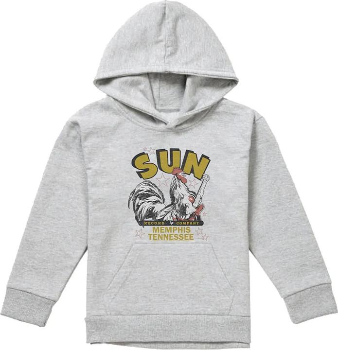 Produktbild Sun Records Rockabilly Rooster Kapuzenpullover meliert (128)