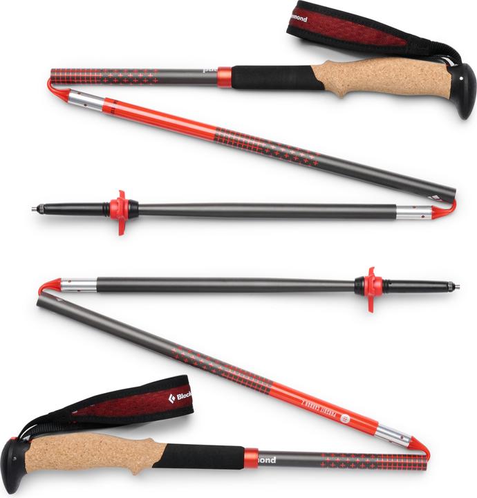 Immagine prodotto Black Diamond Treckingst?cke Pursuit Carbon Z (anthrazit/orange, 1 Paar, 120 cm) (120 cm)