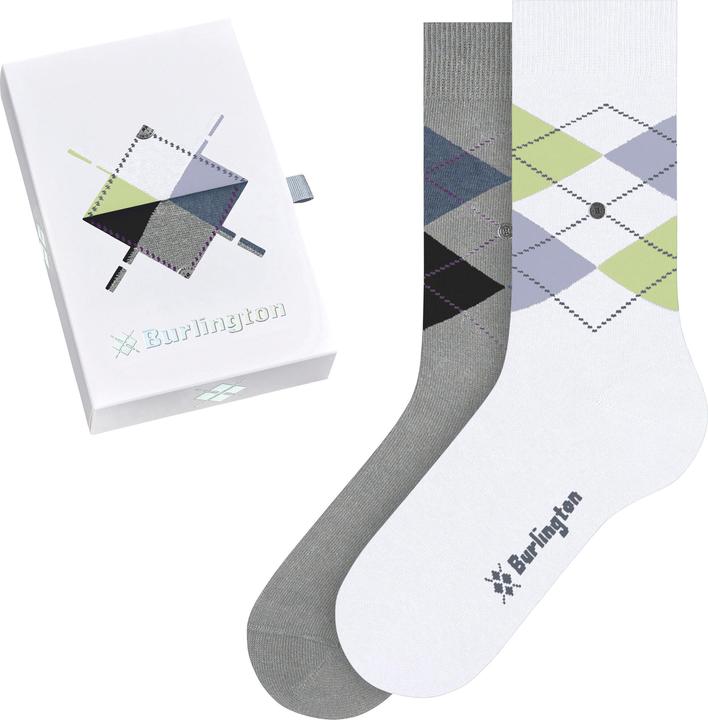 Image du produit Burlington Basic Gift Box Argyle 2-Pack SO (lot de 2, 36 - 41)
