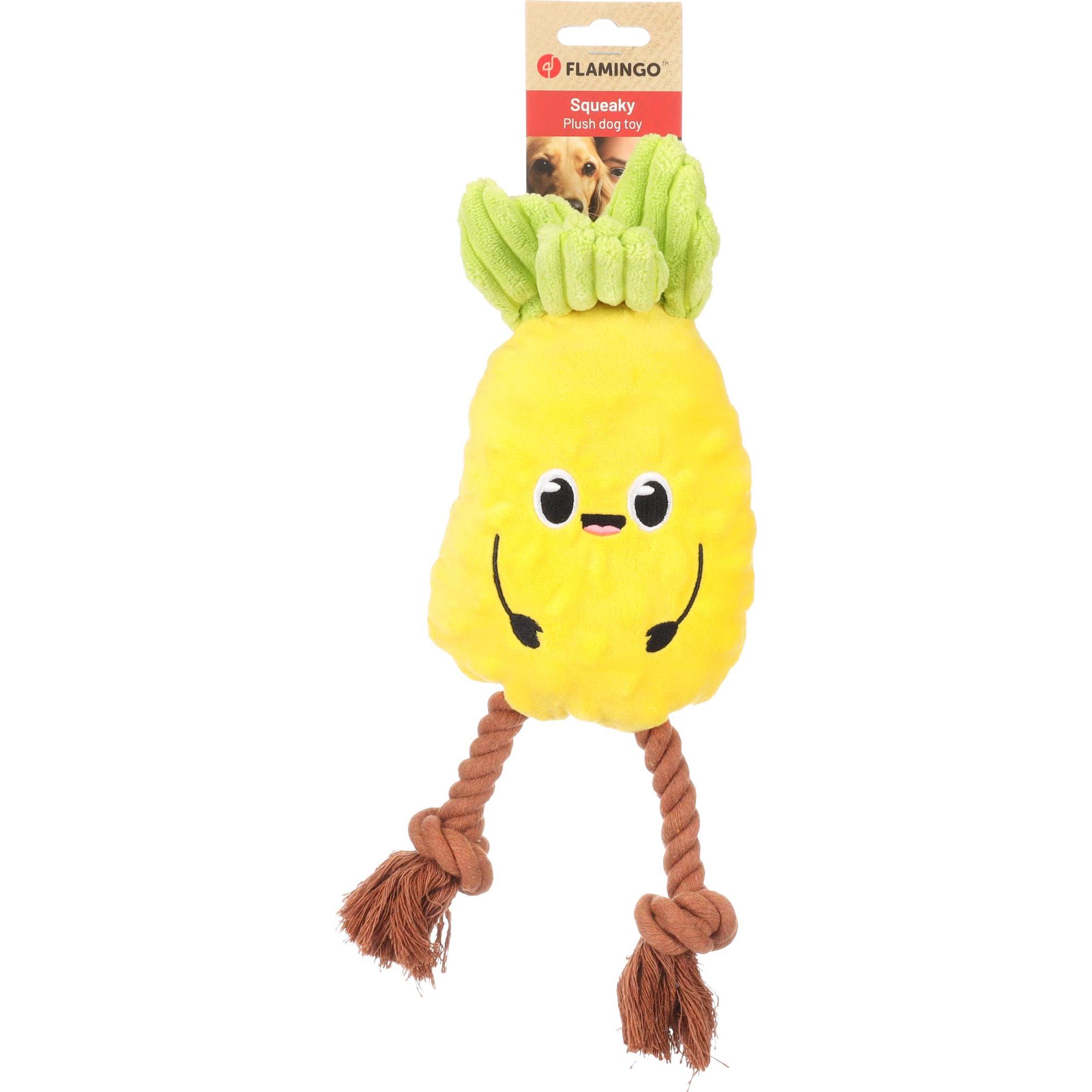 Thumbnail - Flamingo Bubto Ananas (Plüschspielzeug), Hundespielzeug