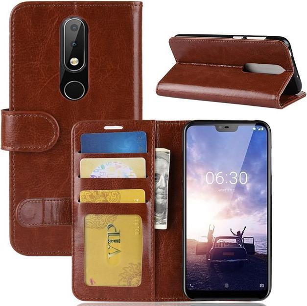 Produktbild MU Classic Crazy Horse II Leder Bookcover Series (Nokia 6.1 Plus)