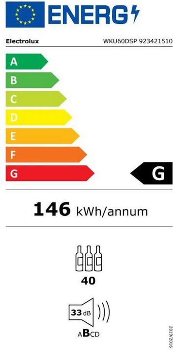 Label énergétique Electrolux WKU60DSP