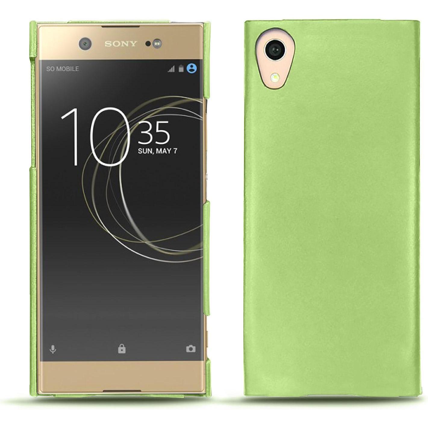 Noreve Lederschutzhülle (Sony Xperia XA1 Ultra), Smartphone Hülle, Grün