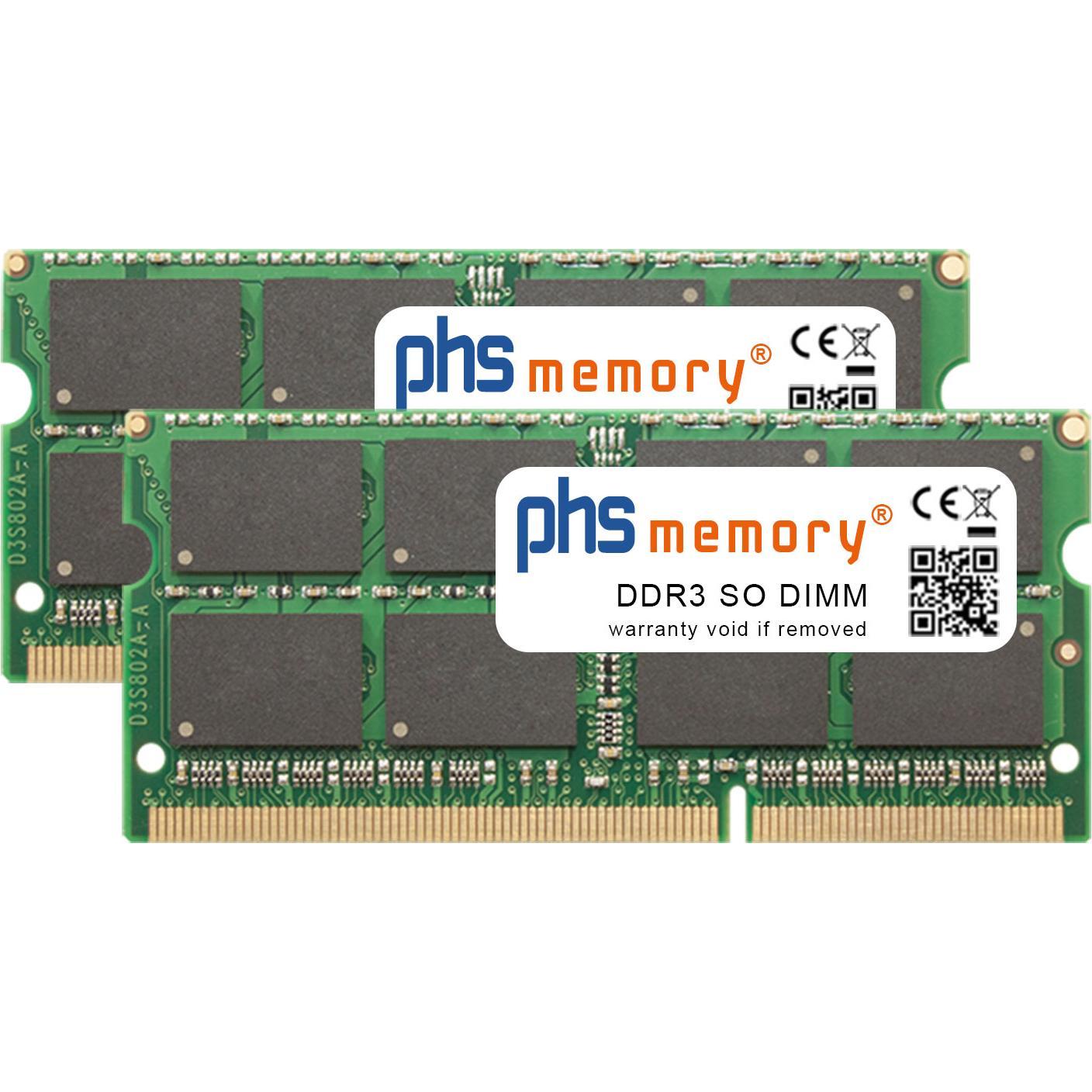PHS-memory RAM passend für Apple MacBook Pro Core i5 2.5GHz 13-Zoll (Mid 2012) (2 x 8GB), RAM Modellspezifisch