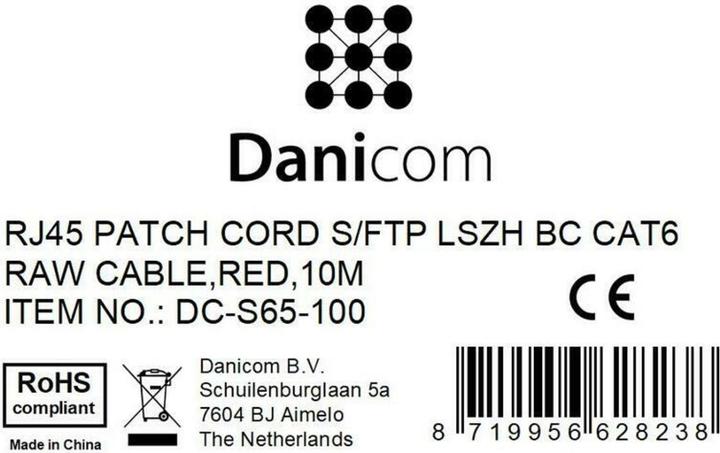 Produktbild Dsit CAT 6 Netzwerkkabel LSOH (S/FTP, CAT6, 10 m)