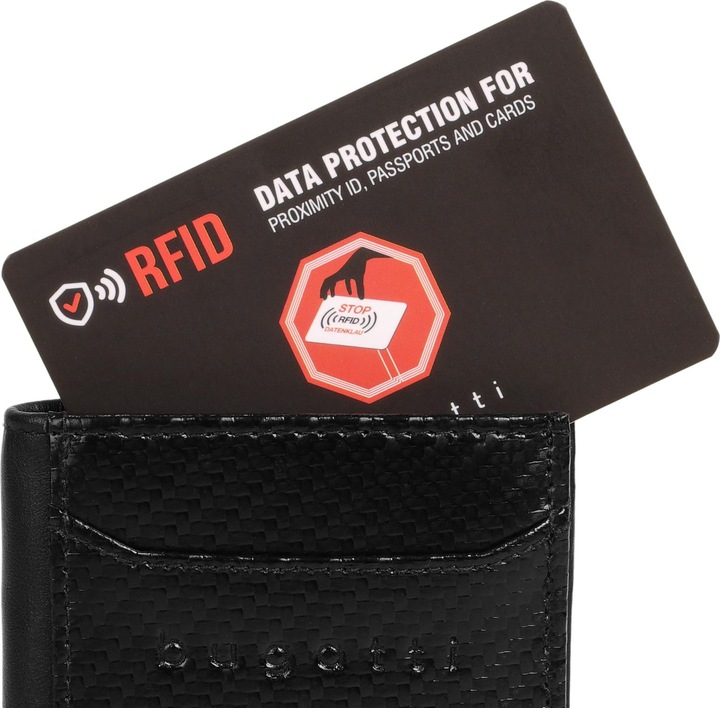 Actual product image Bugatti SECURE SLIM wallet
