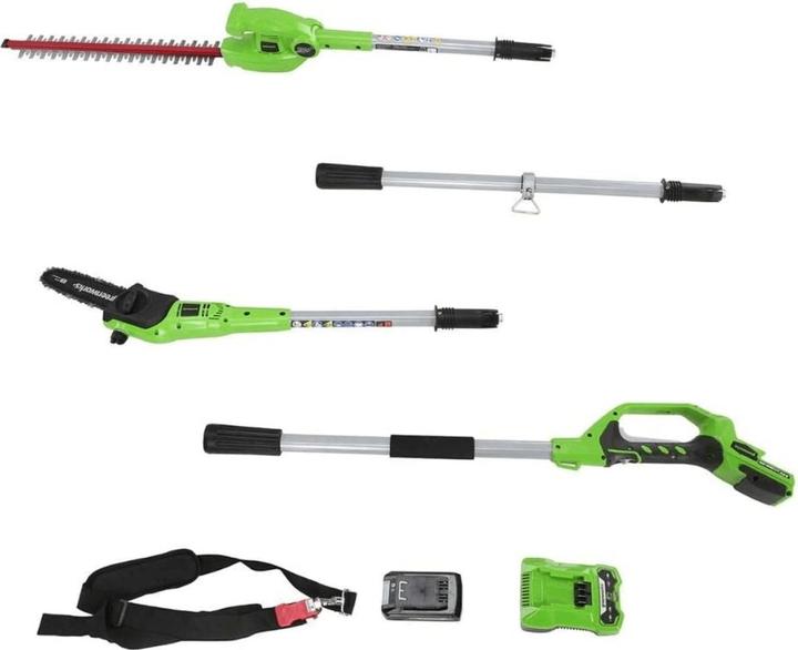 Image du produit Greenworks G24PSH Kit de coupe et de taille de haies 24V (outil uniquement) (Fonctionnement sur batterie)