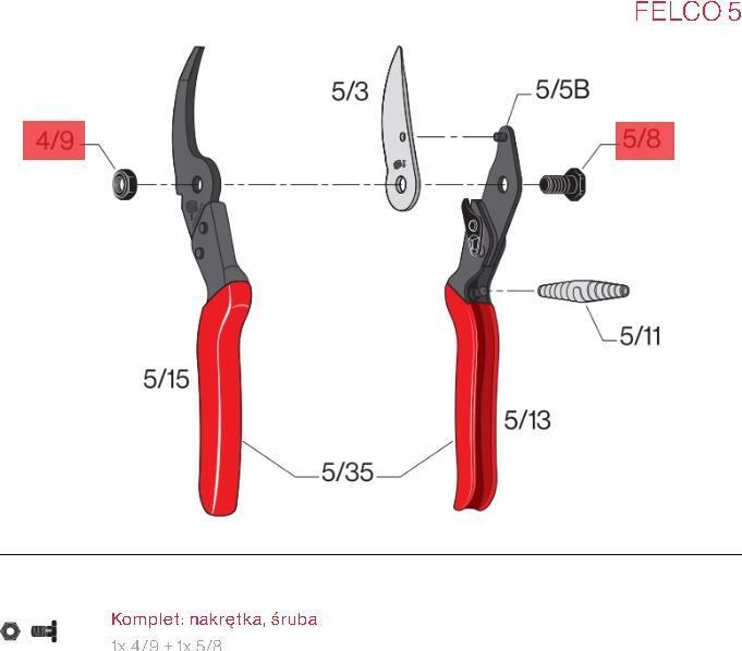 Actual product image Felco Repair kit