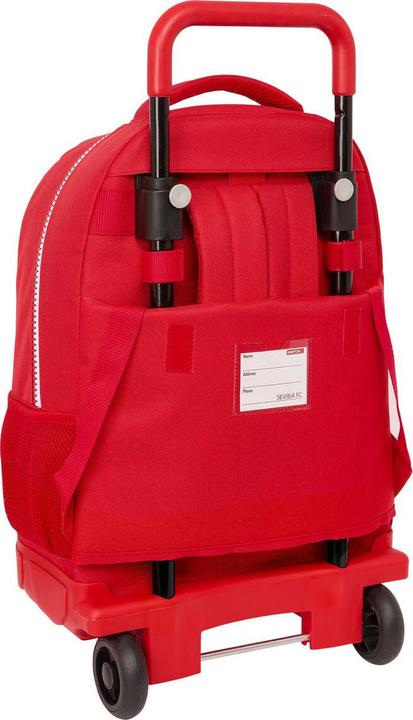 Actual product image Sevilla Fútbol Club School rucksack with wheels Red 33 x 45 x 22 cm