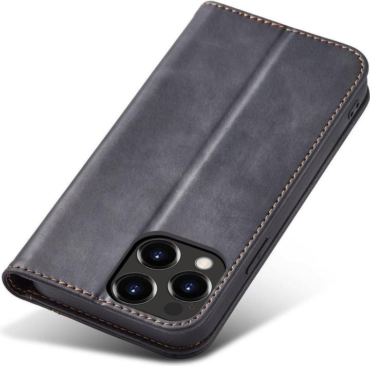Produktbild Hurtel Magnet Fancy Case case for iPhone 14 Pro flip cover wallet stand black (Apple iPhone 14 Pro)