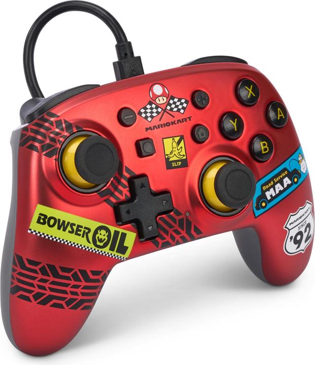 Produktbild PowerA Der kabelgebundene PowerA-Nano-Controller für Nintendo Switch - Mario Kart: Racer Red (Switch)
