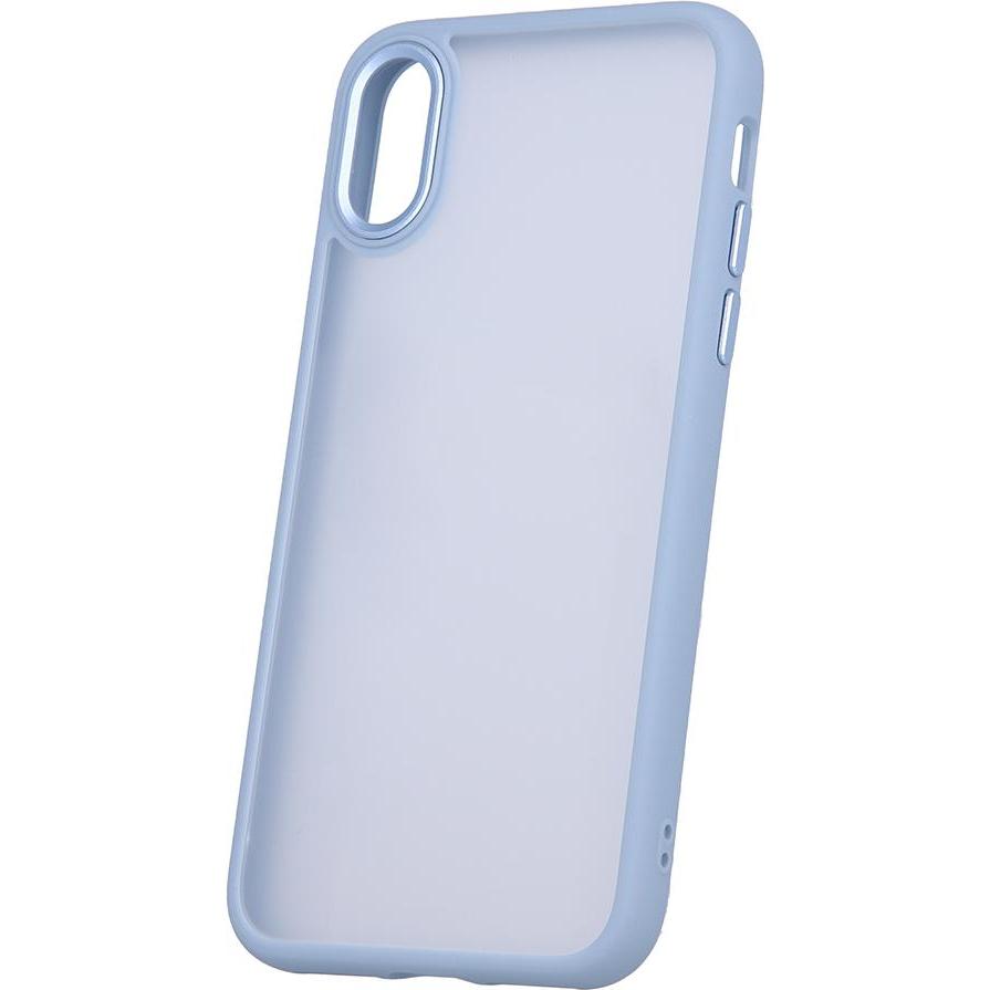OEM Satin Matt Tasche für iPhone X / XS blau (Apple iPhone XS, Apple iPhone X), Smartphone Hülle, Blau