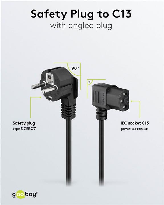 Actual product image Goobay power cable (1.50 m)