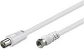 Produktbild Goobay SAT/Antenna Anschlusskabel, Weiss, 5 m (Antennenkabel)