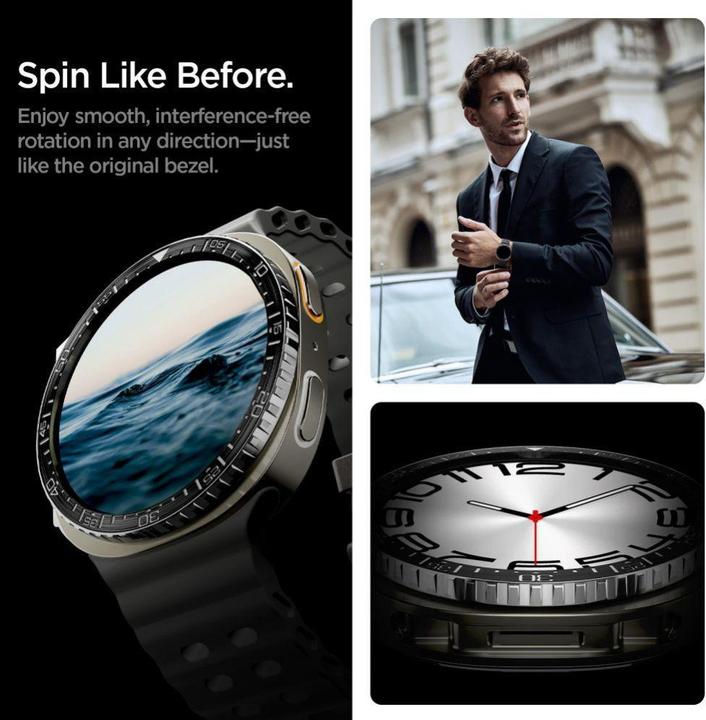 Immagine prodotto Spigen - Bezel Tune Diver - for Samsung Galaxy Watch8 44mm, Stainless Steel - Black