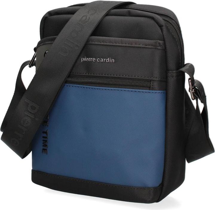 Actual product image Pierre Cardin **Umhängetasche Herren - Modell False - Veganes Pu-Leder** - 18.0 X 25.0 X 6.0 Cm