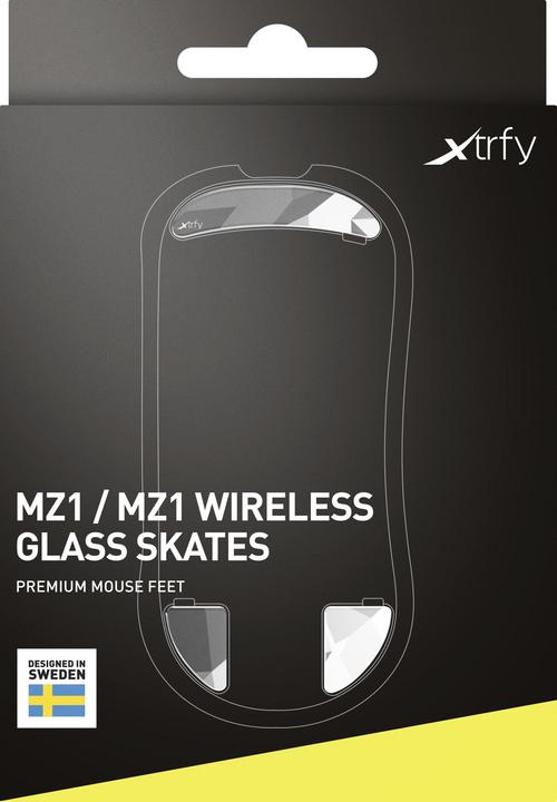 Actual product image CHERRY Xtrfy ZUB Glass skates MZ1 Litus White