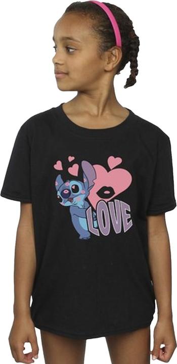 Produktbild Lilo & Stitch Love Hearts TShirt Mädchen (128)