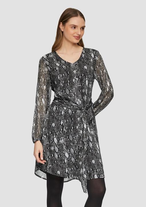 Immagine prodotto S.Oliver Kleid Chiffon-Kleid mit Eingrifftaschen und Bindeband (38)