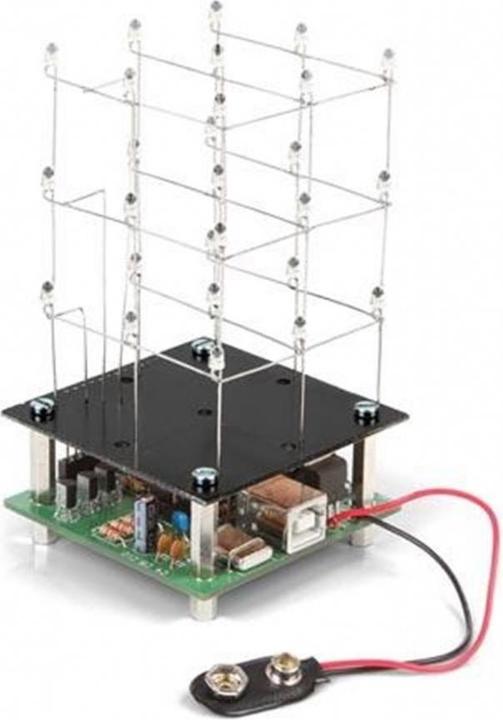 Whadda Bausatz 3D LED-Würfel 3 x 3 x 3