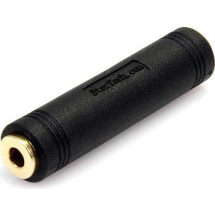 StarTech com 3.5mm Adapter Schwarz (GCAUD3535FF), Audio Adapter, Schwarz