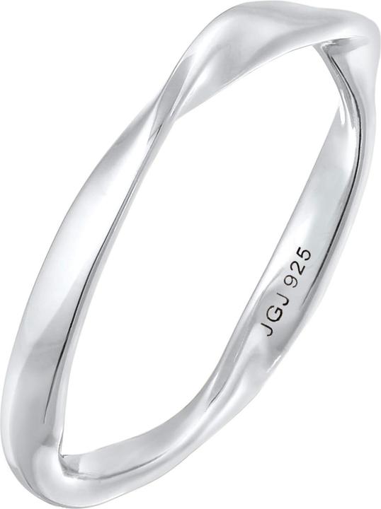Produktbild Elli Ring Bandring Gedreht Stapelring Basic 925 Silber (54, 925 Silber)