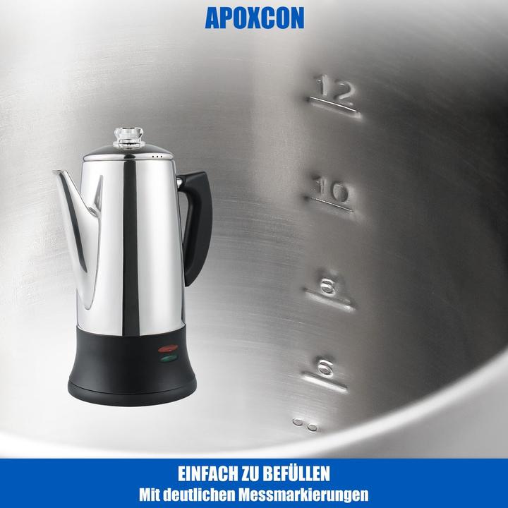 Produktbild Apoxcon Elektrischer Kaffee-Perkolator
