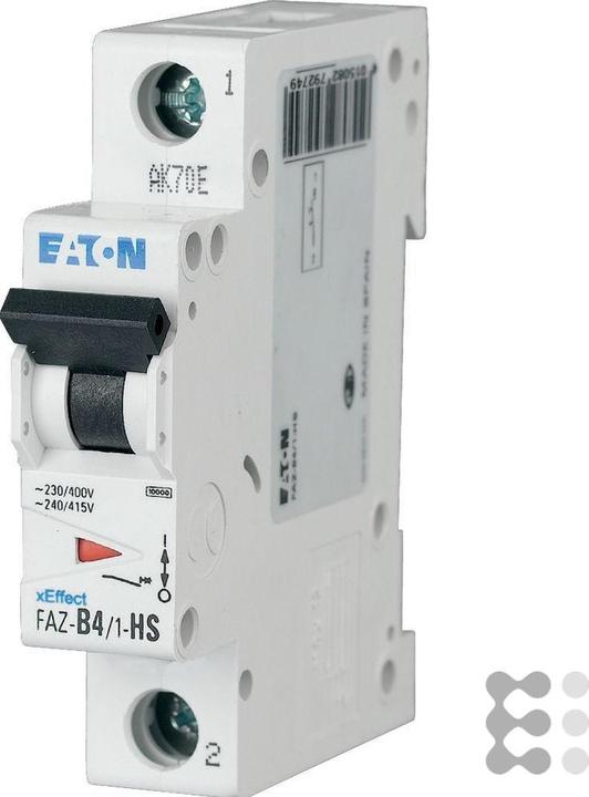 Image du produit Eaton MCB, 4A, type B, 1 pôle, 15kA