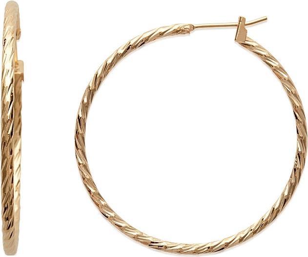 Immagine prodotto Lara CREOLI Placcato - 50 MM (Ottone placcato oro)