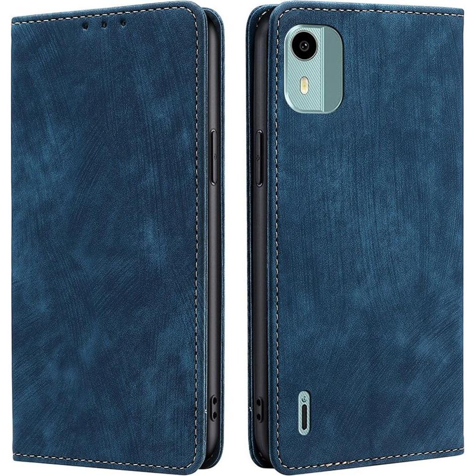 Thumbnail - Cover-Discount Nokia C12 - Hülle mit RFID Blocker blau (Nokia C12), Smartphone Hülle, Blau