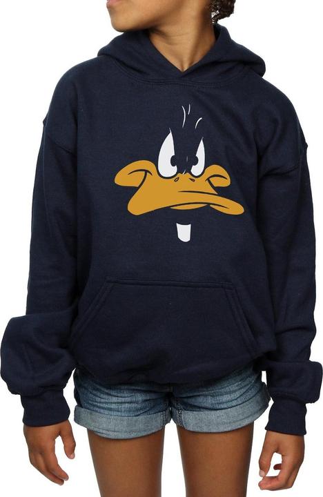 Produktbild Looney Tunes Daffy Duck Big Face Kapuzenpullover Mädchen (116)