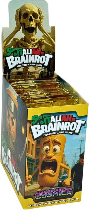 Produktbild Visage Games Studio Italian Brainrot TCG - Cosmic Hallucination (Beta Series): 24-pack display (1 pack contains 7 cards) (Italienisch, Booster Display, Booster Pack)