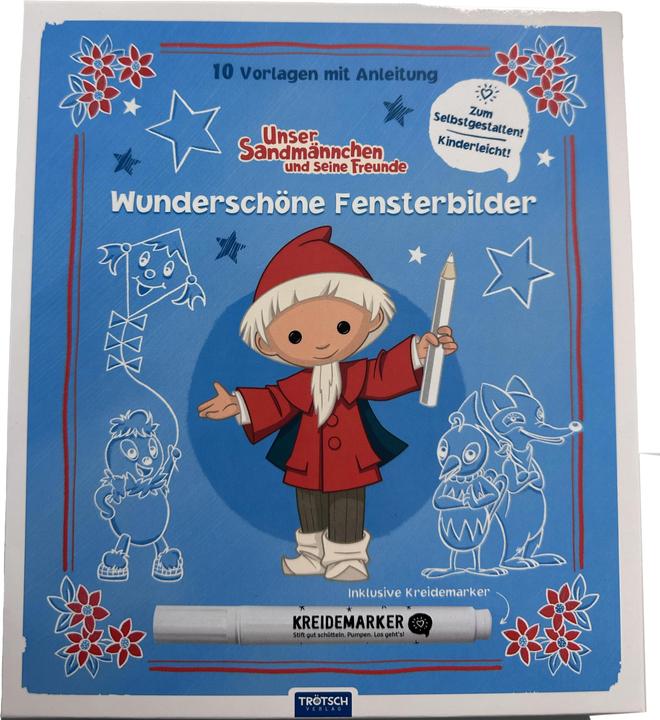Fensterbilder Kleiner Sandmännchen mehrfarbig