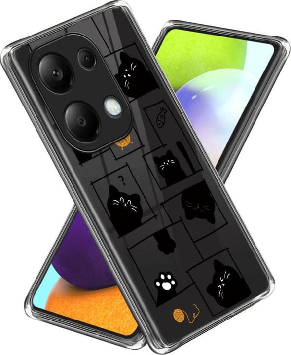 Actual product image Cover-Discount Poco M6 Pro / Redmi Note 13 Pro 4G- Transparent case with beautiful motif print (Xiaomi Poco M6 Pro, Xiaomi Redmi Note 13 Pro 4G)