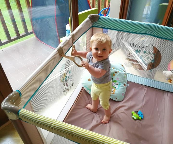 Mally Milly Fun Pink Bear Kinder Laufstall faltbar