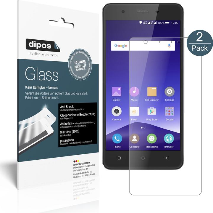Dipos 2X Pellicola Protettiva Antiriflesso Per Fantec Boogy – Opaca, Anti-impronte, Taglio Laser