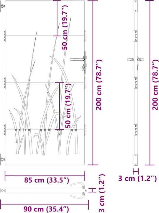 Image du produit vidaXL Gartentor