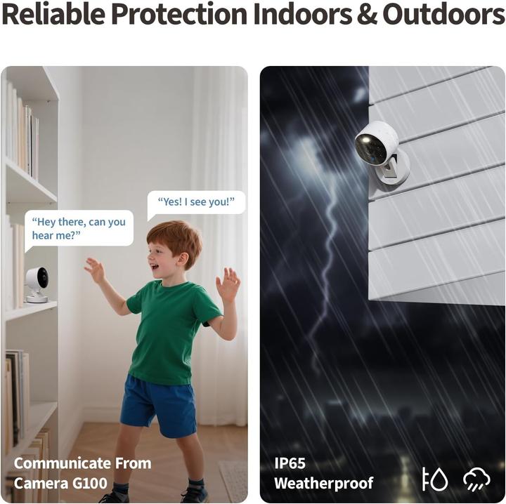 Actual product image Aqara 2K Sicherheitskamera G100 mit HomeKit Integration (2304 x 1296 Pixels)