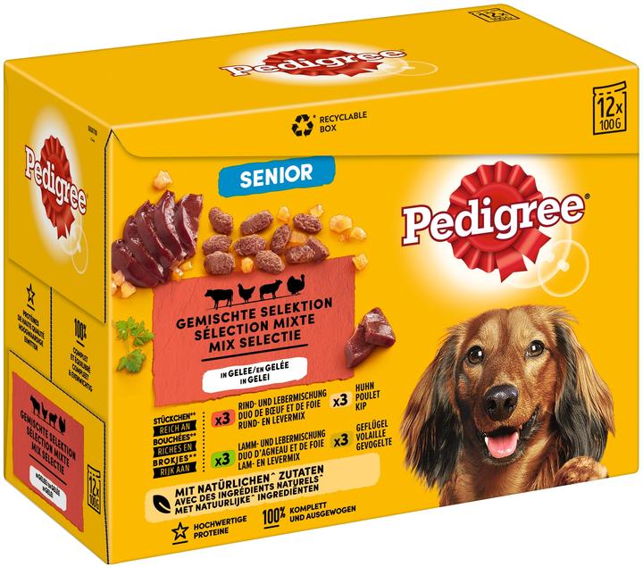 Image du produit Pedigree Senior en Gelée Multipack (Senior, 12 pcs, 1200 g)