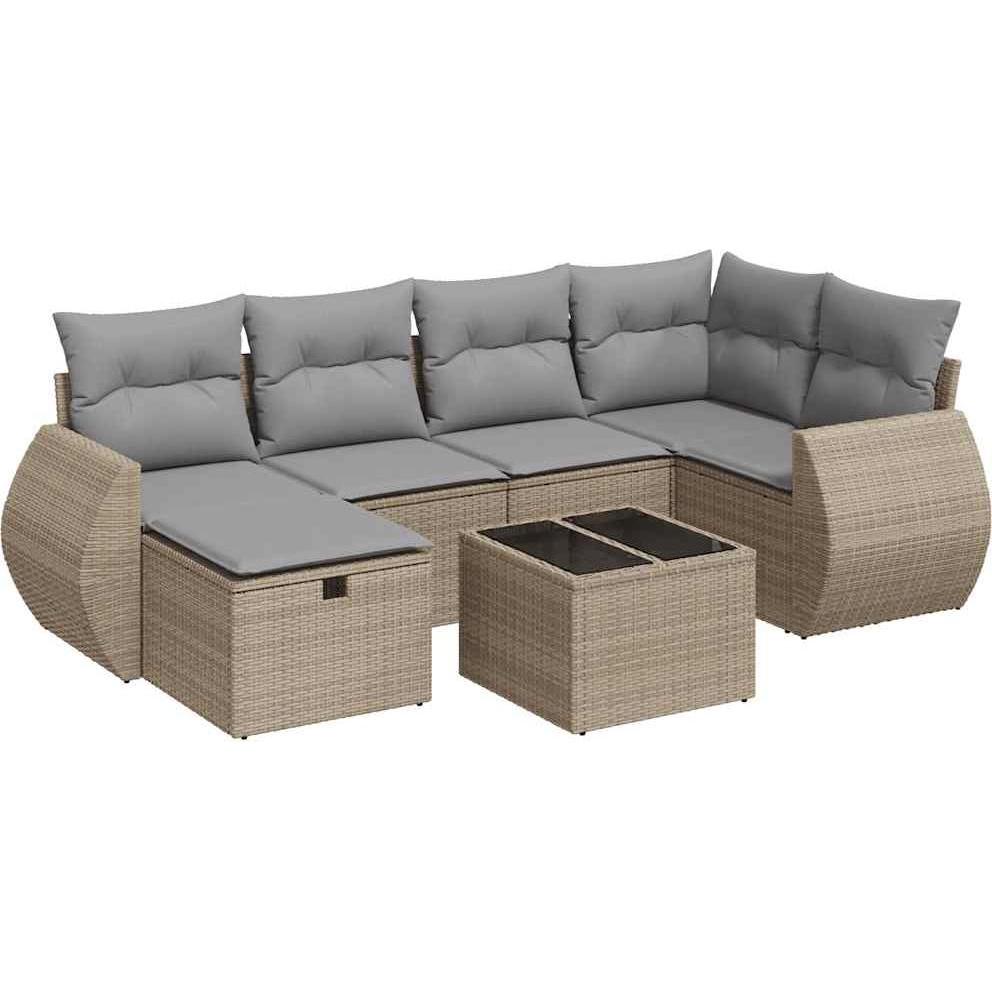 VidaXL, Gartenlounge, 10-tlg. Garten-Lounge-Set mit Kissen