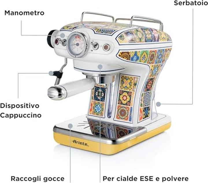 Produktbild Ariete 1389 Kaffeemaschine Positano