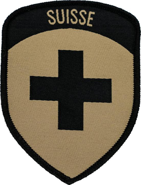 Charlie Mike Klettabzeichen Landeswappen SUISSE - Tan