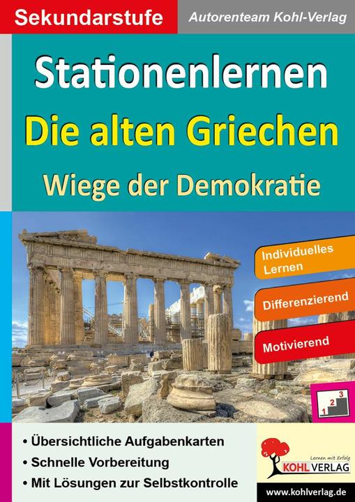 Produktbild Stationenlernen Die alten Griechen (Deutsch, Autorenteam Kohl-Verlag, 2016)