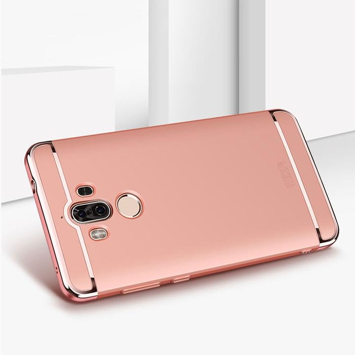 Produktbild König Design Handy Hülle Schutz Case für Huawei Mate 9 Bumper 3 in 1 Cover Chrom Rose Gold (Huawei Mate 9)